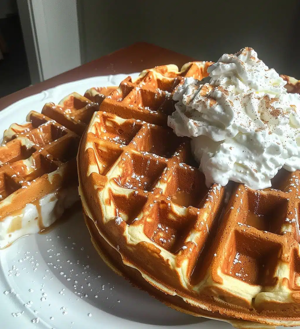 Eggnog waffles - detail 1