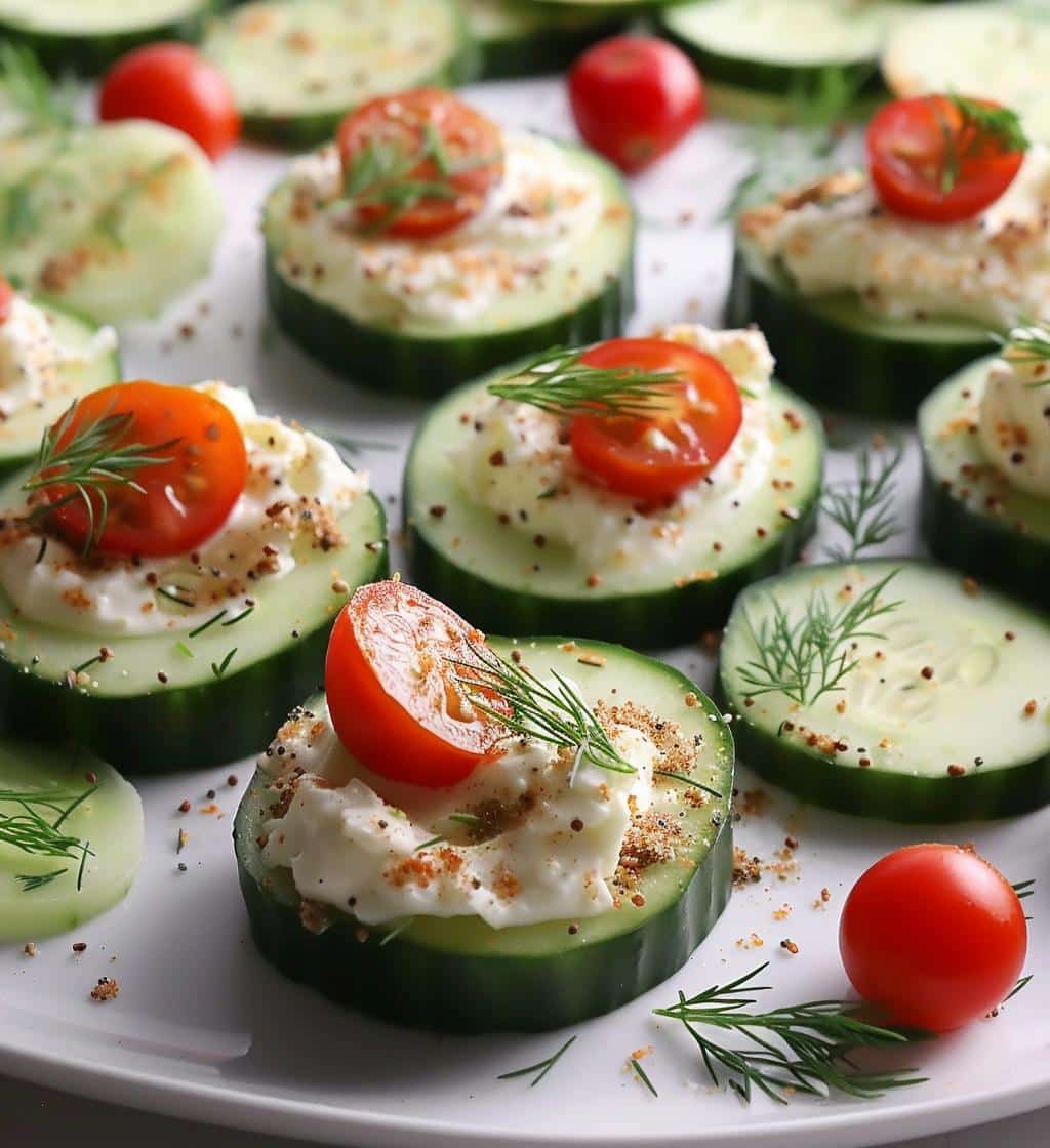 Everything Bagel Cucumber Bites