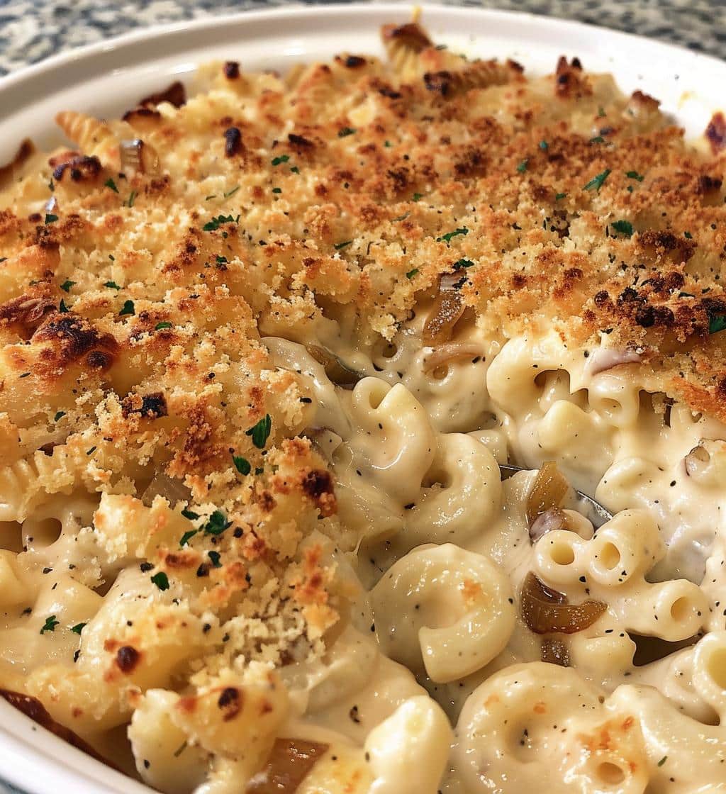 French Onion Mac and Cheese