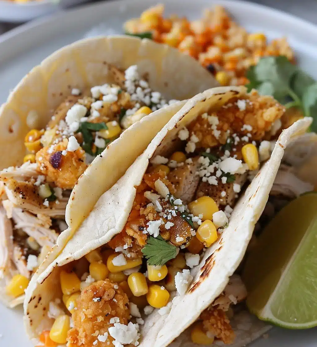 Fried Chicken Street Corn Tacos - detail 1