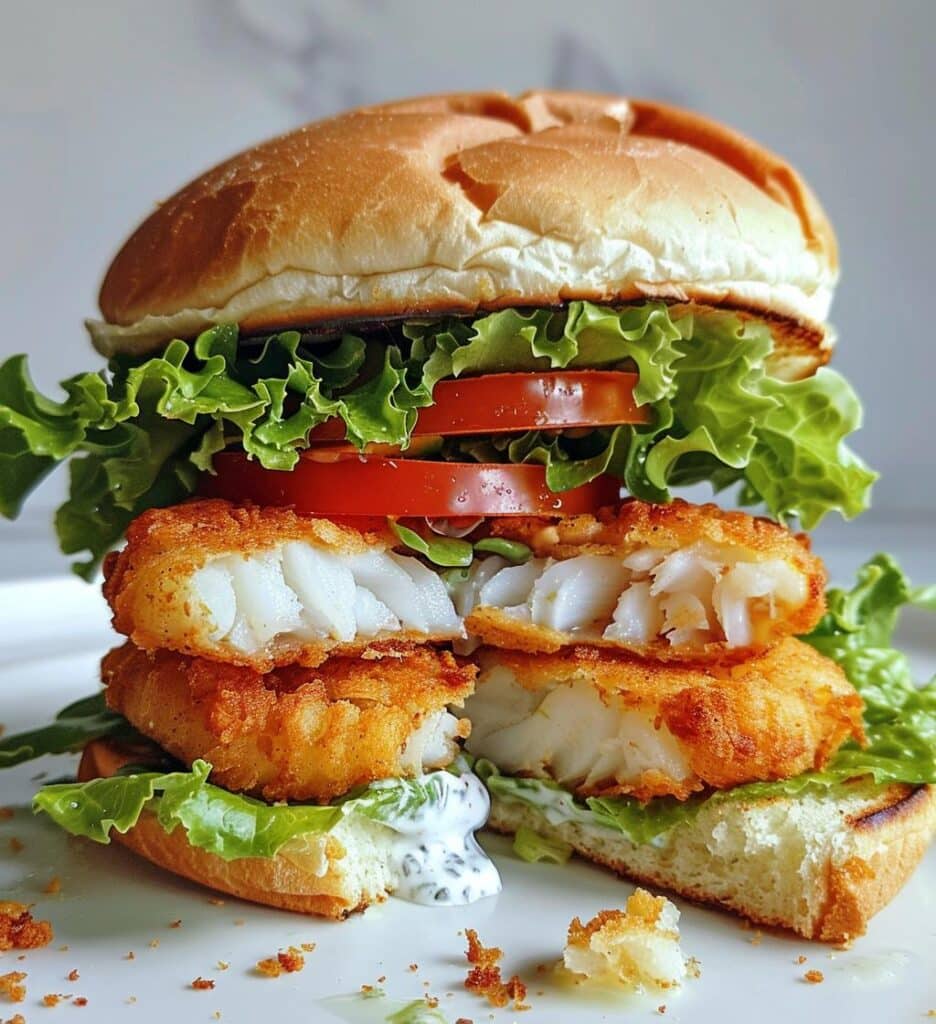 Fried Fish Burger