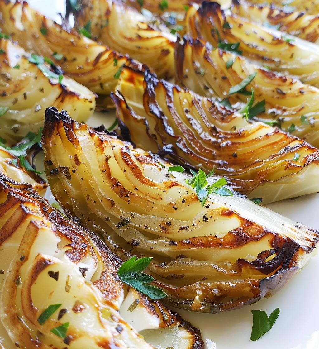 Garlic Butter Roasted Cabbage - detail 1