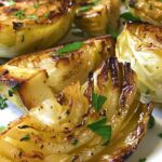 Garlic Butter Roasted Cabbage