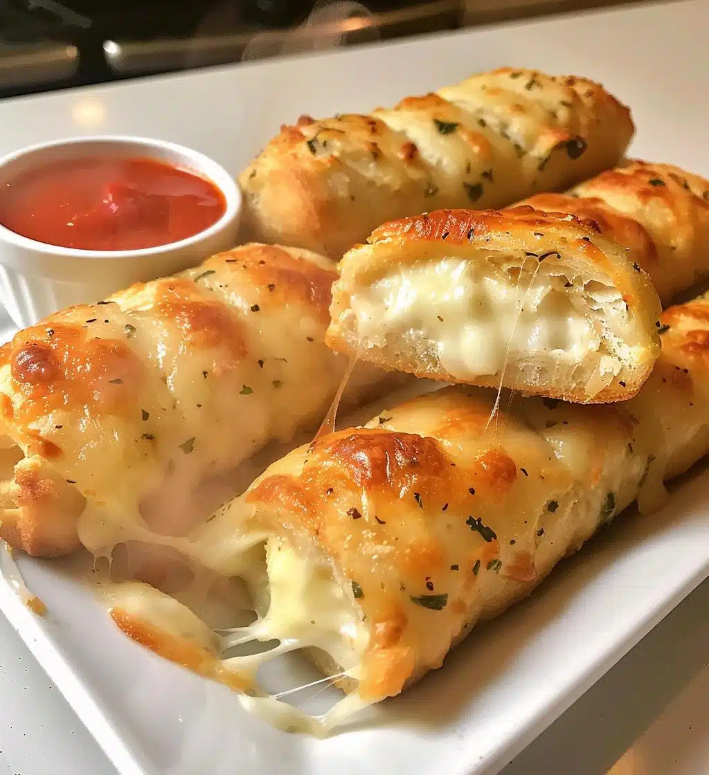 Garlic Herb Cheese-Stuffed Breadsticks - detail 1