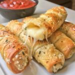 Garlic Herb Cheese-Stuffed Breadsticks