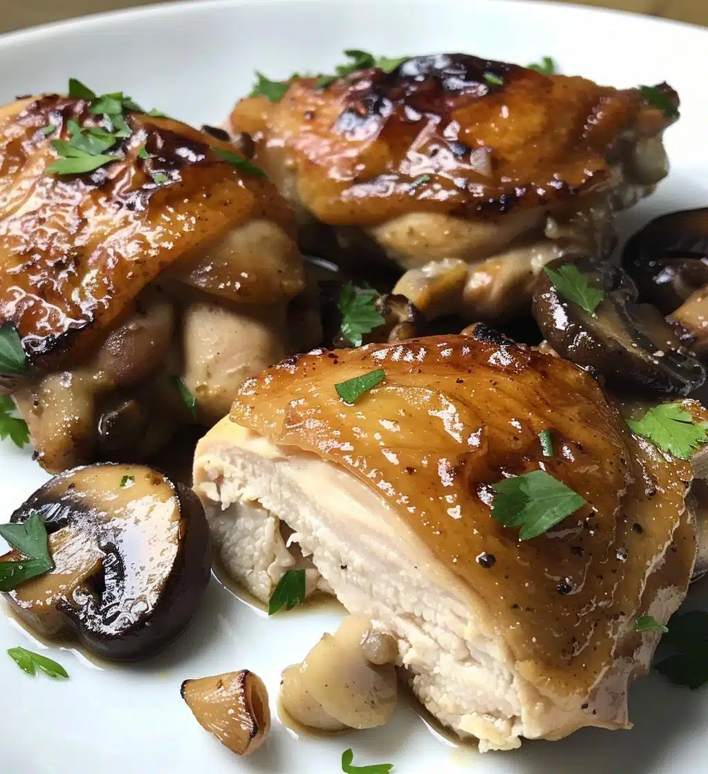 Garlic Mushroom Chicken Thighs - detail 1