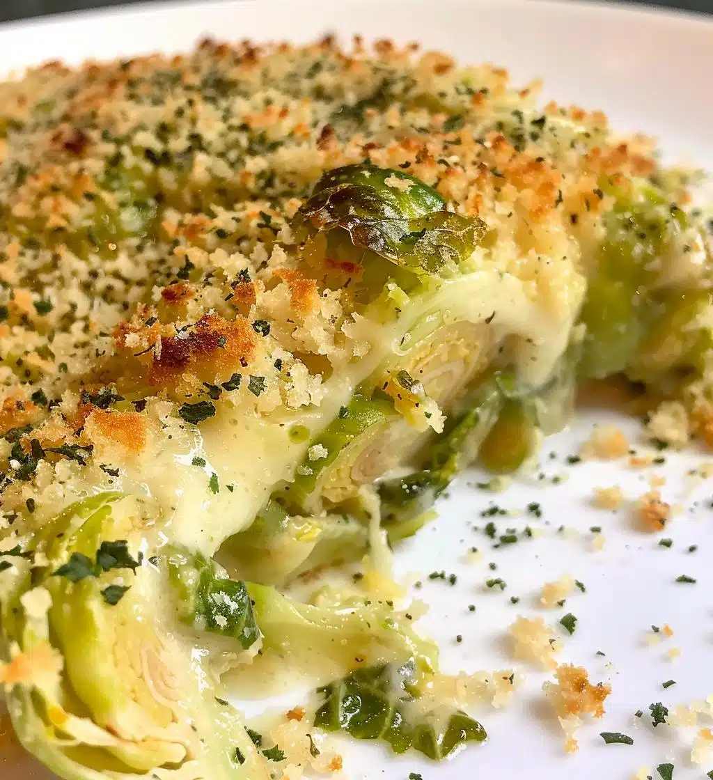 Garlicky Creamy Brussels Sprouts Au Gratin - detail 1