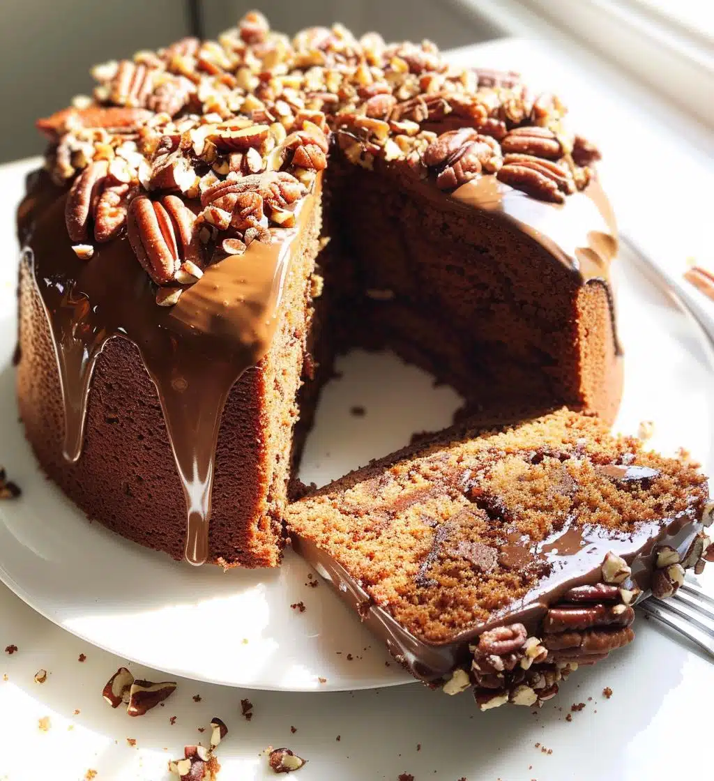 German Chocolate Pecan Pound Cake - detail 1
