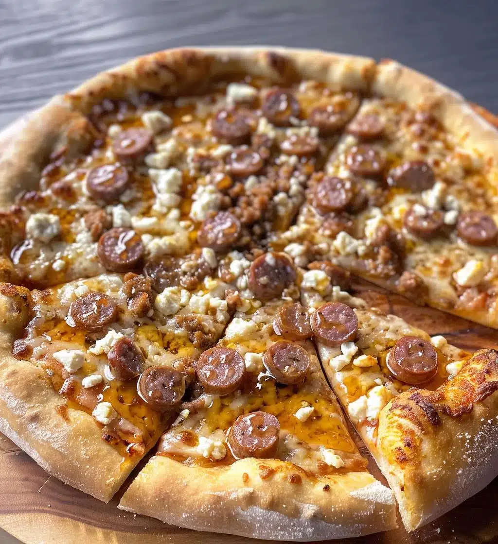 Gourmet Sausage Dinner Ideas: Hot Honey & Feta Pizza - detail 1