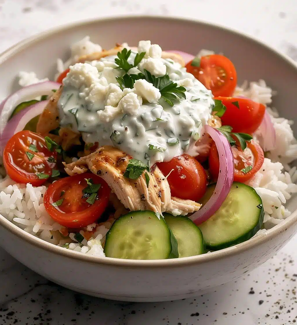 Greek Chicken Bowl with Tzatziki - detail 1