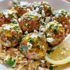 Greek Chicken Meatballs with Orzo: 7 Delicious Steps