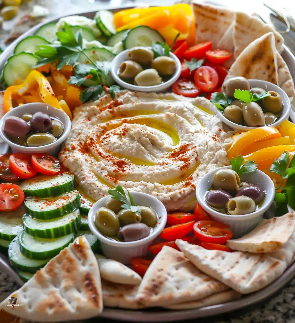 Greek Hummus Platter - detail 1