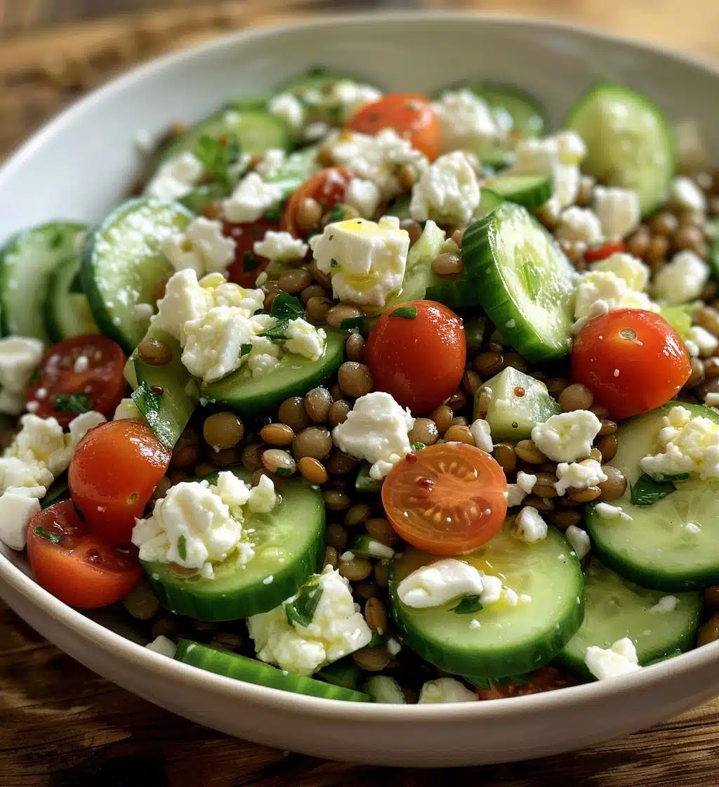 Greek Lentil Salad with Feta - detail 1