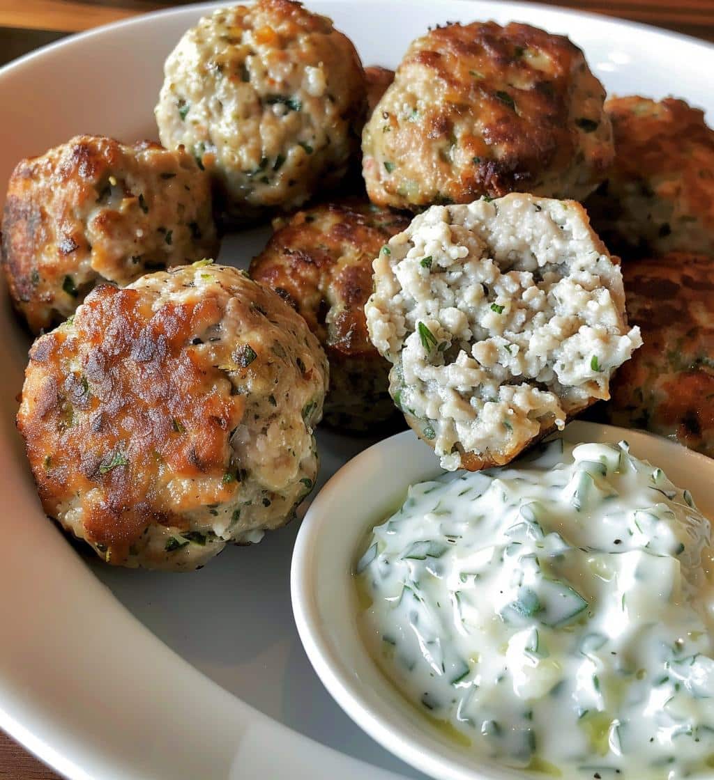 Greek Meatballs (Keftedes) - detail 1