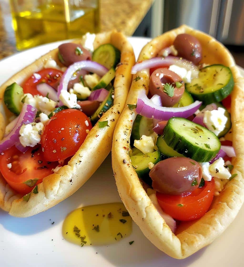 Greek Salad Pita Pockets