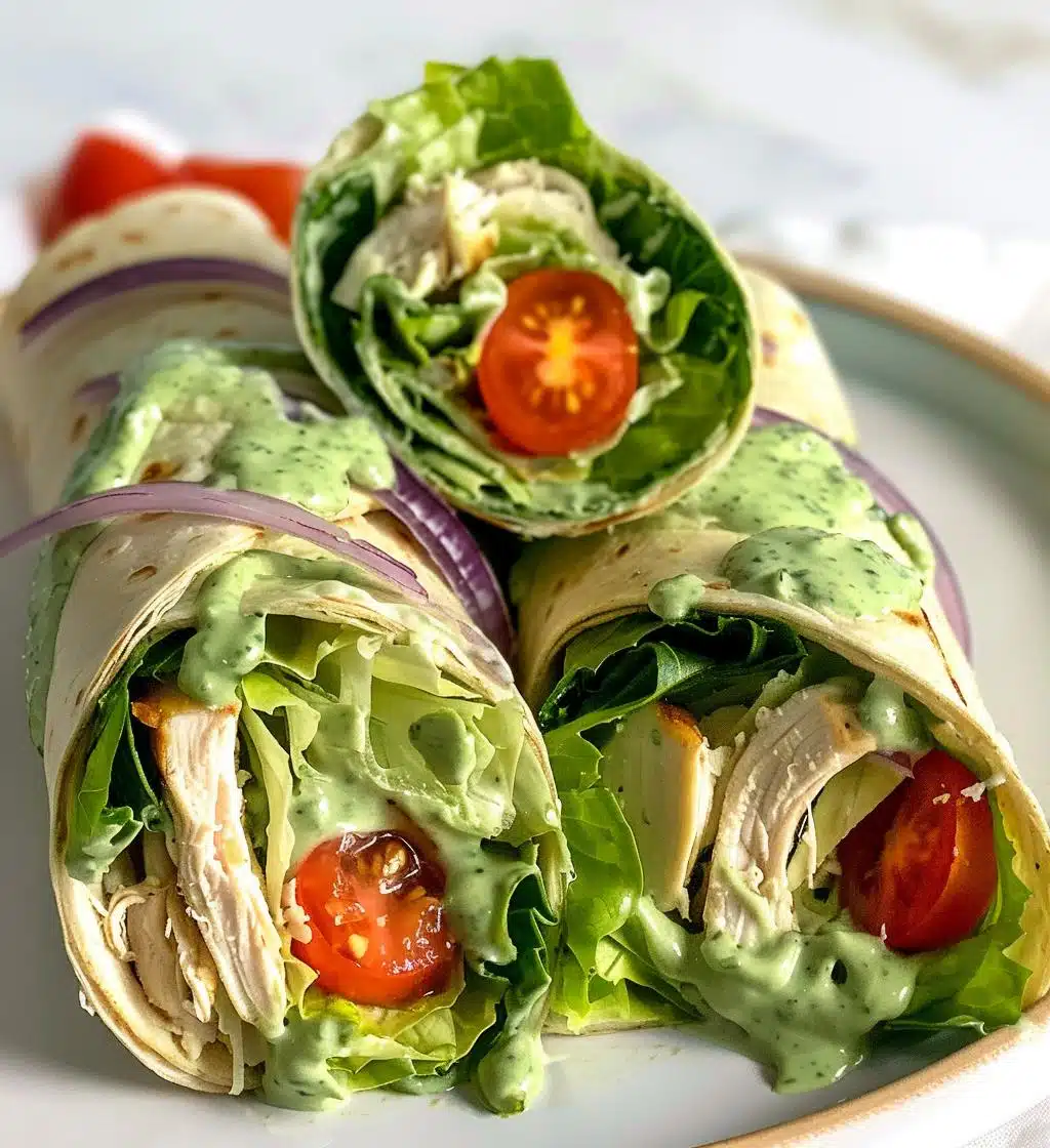 Green Goddess Chicken Salad Wraps - detail 1