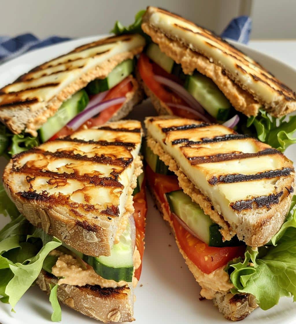 Grilled Halloumi Sandwiches