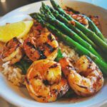 Grilled Shrimp Bowl with Asparagus