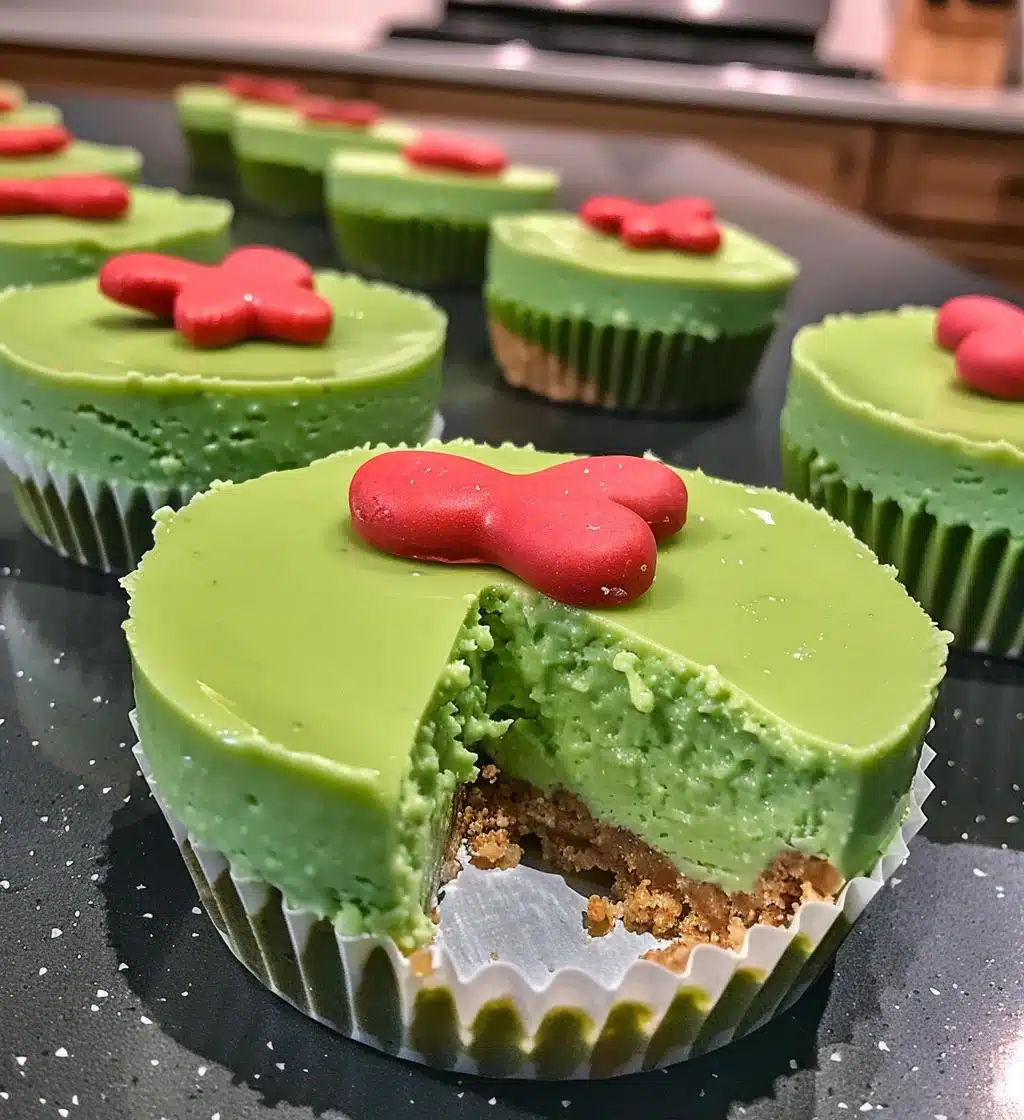 Grinch Mini Cheesecakes - detail 1