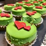 Grinch Mini Cheesecakes