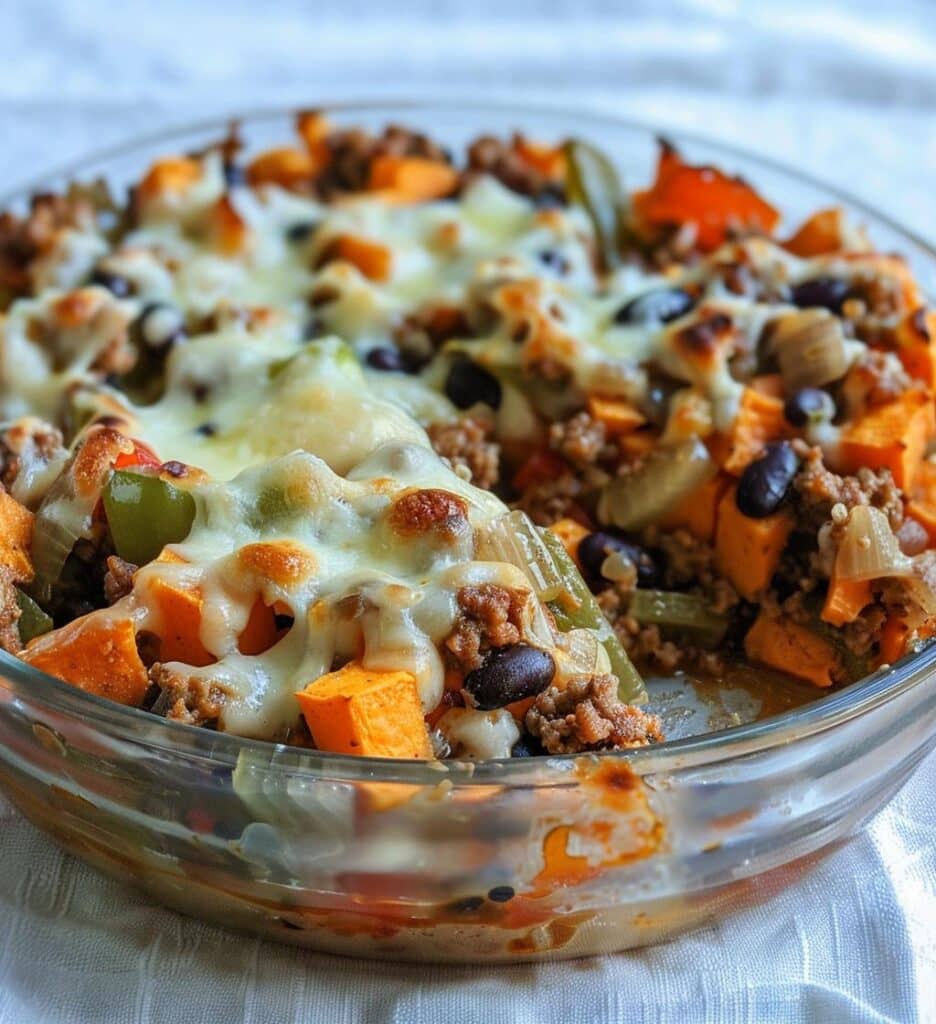Ground Turkey Sweet Potato Bake