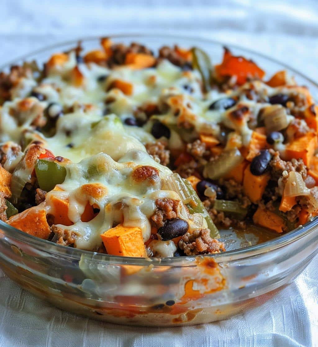 Ground Turkey Sweet Potato Bake