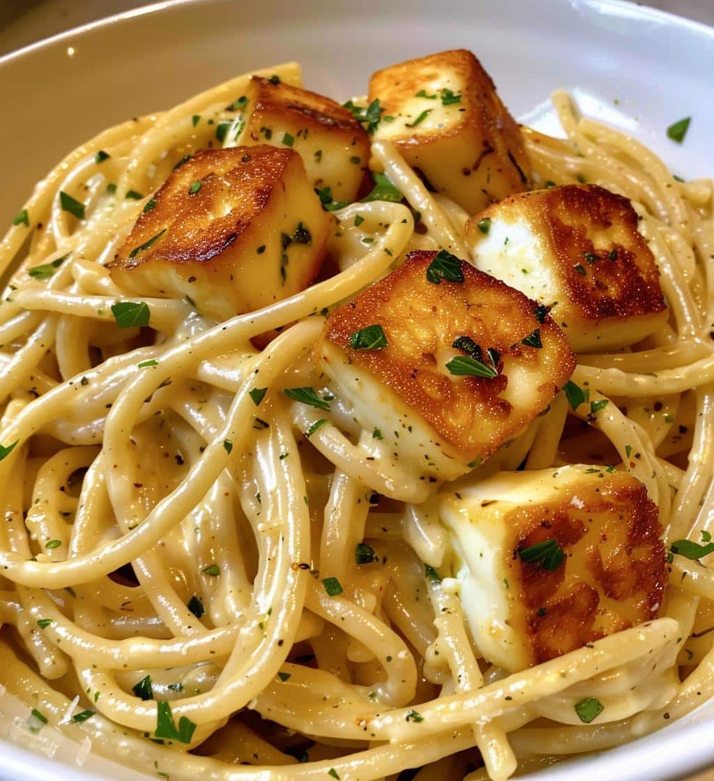 Halloumi Carbonara