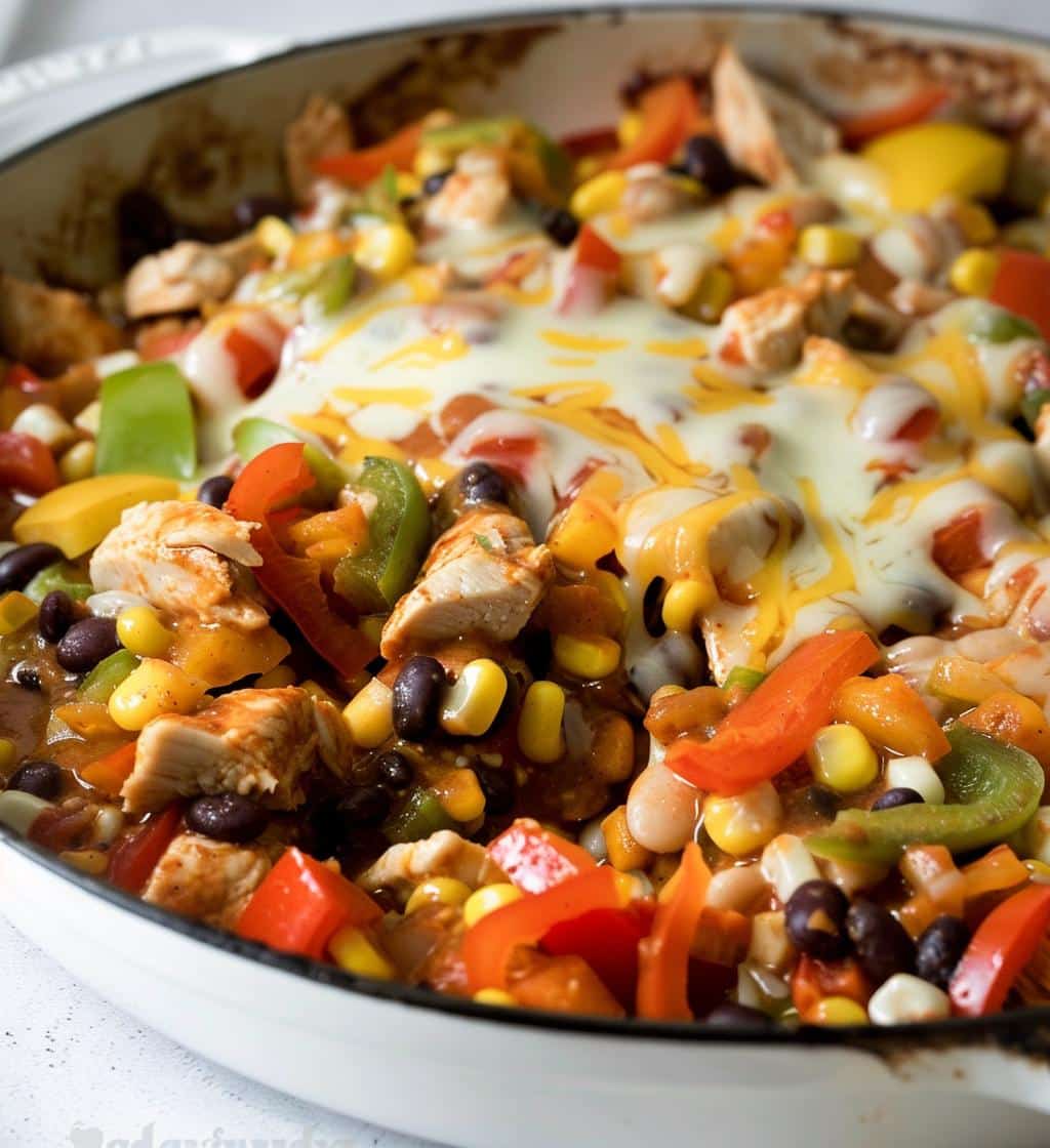 Healthy Chicken Enchilada Skillet