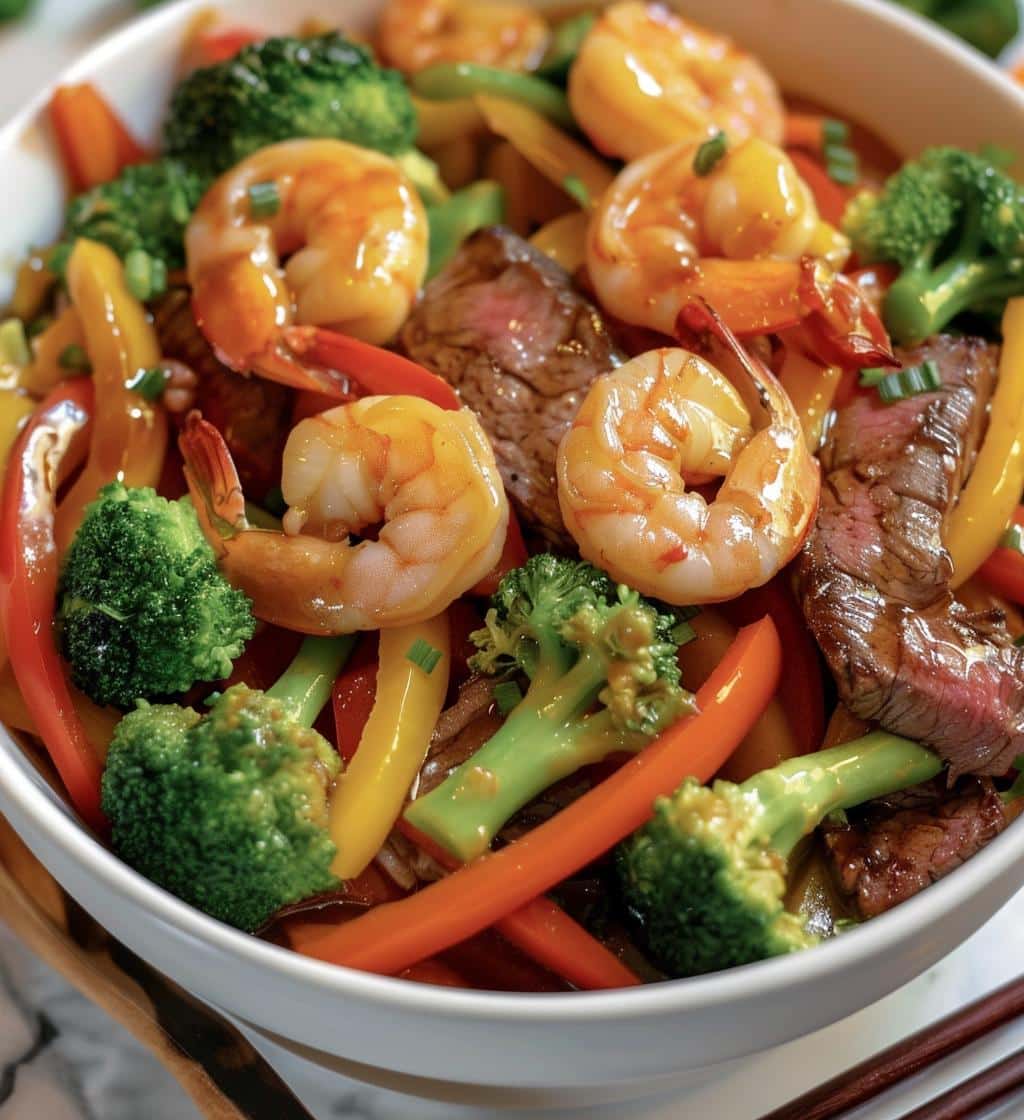 High-Protein Steak and Shrimp Stir-Fry - detail 1