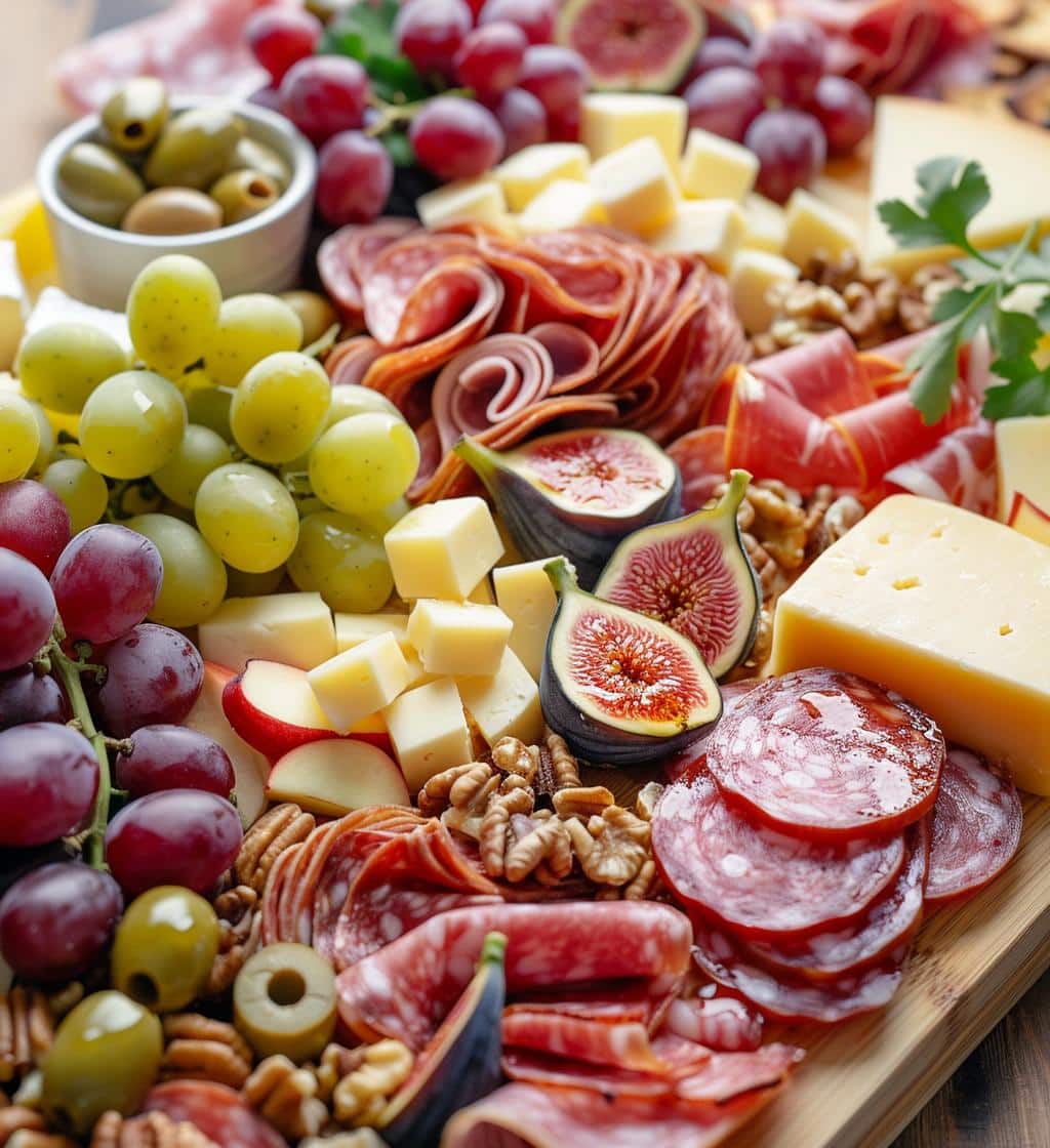 Holiday charcuterie board - detail 1