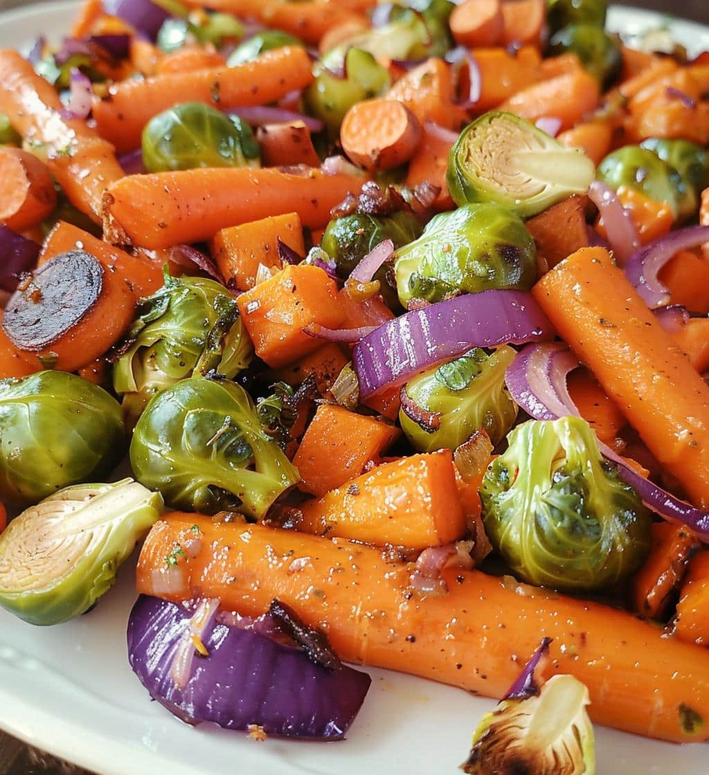Holiday roasted veggies - detail 1