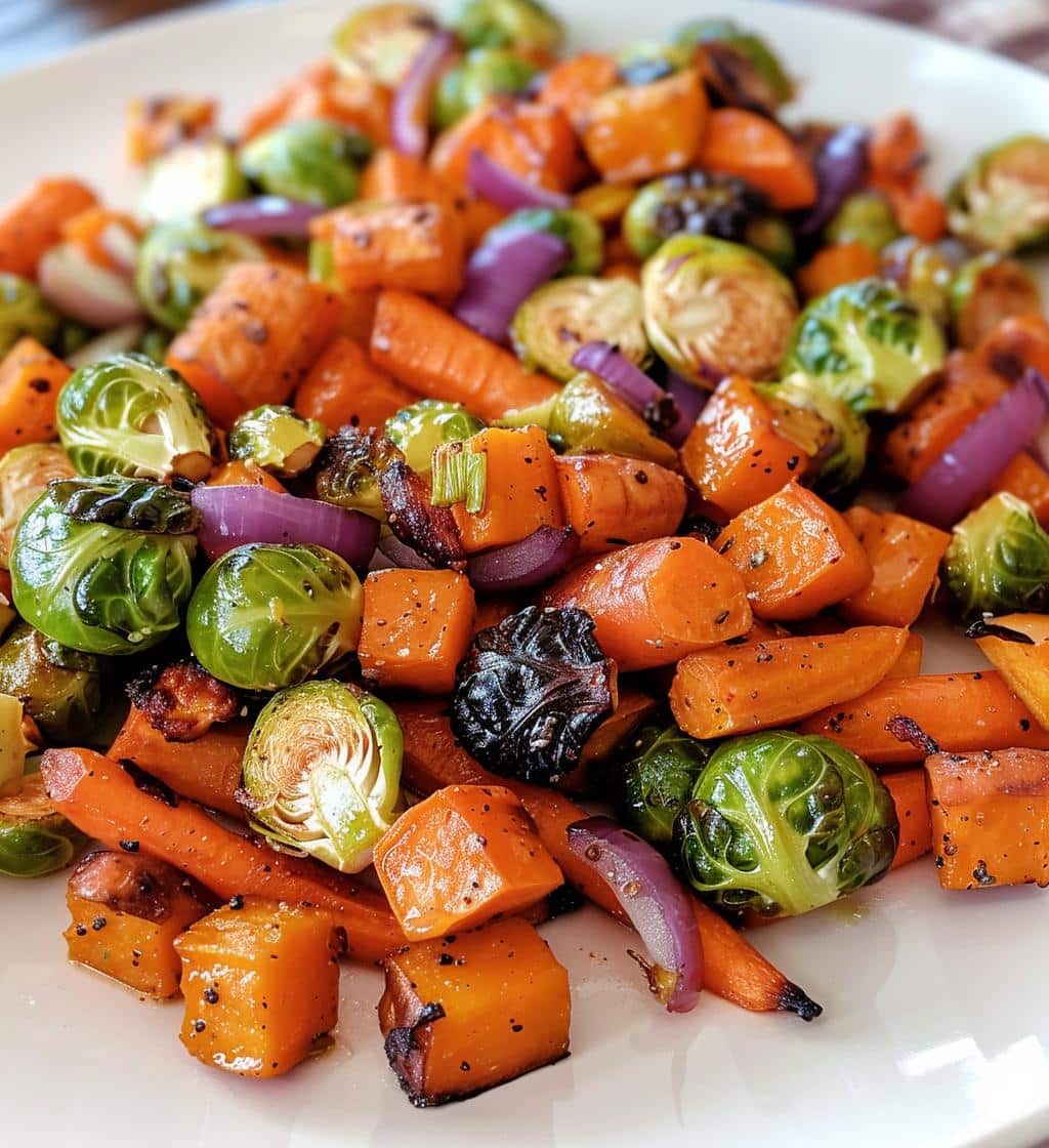 Holiday roasted veggies