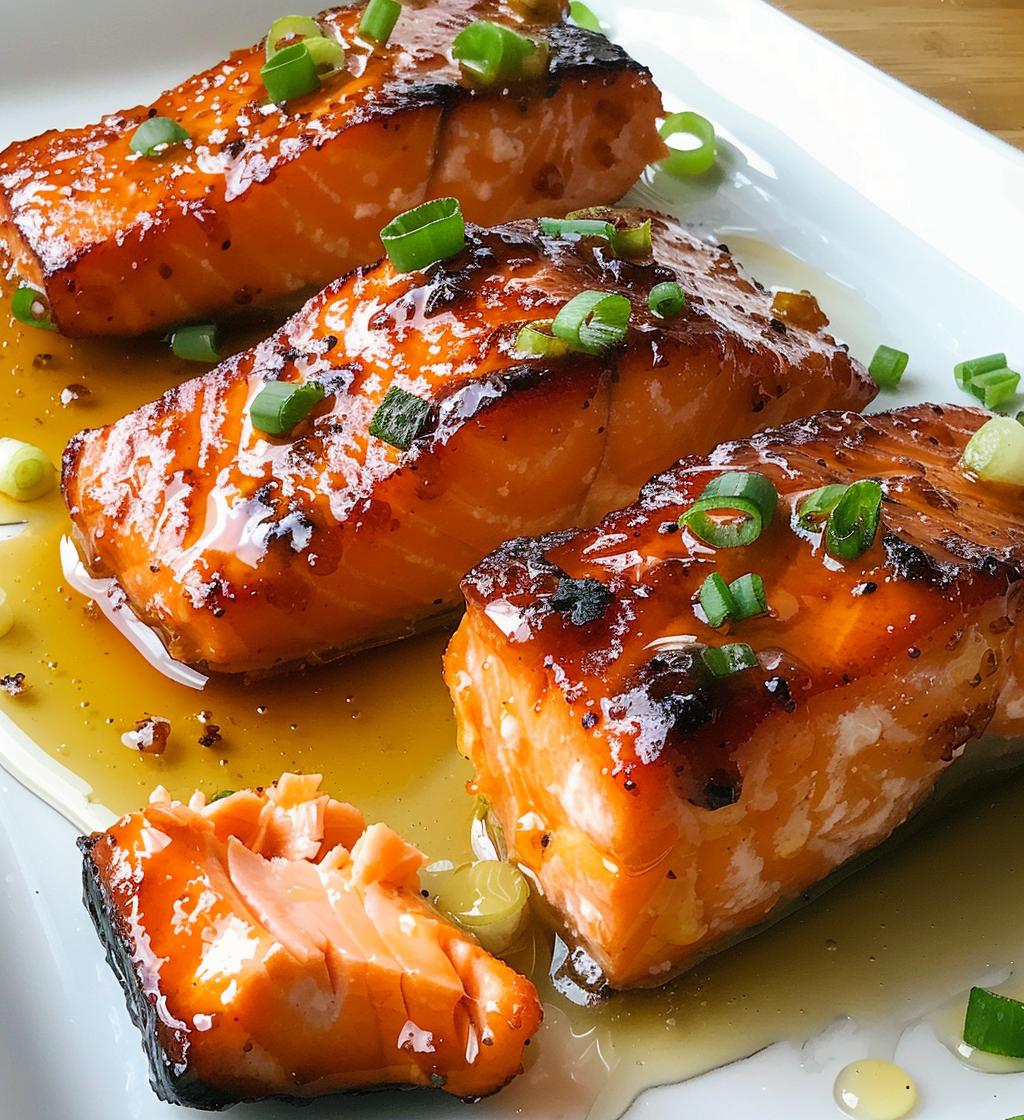 Honey Garlic Salmon Bites