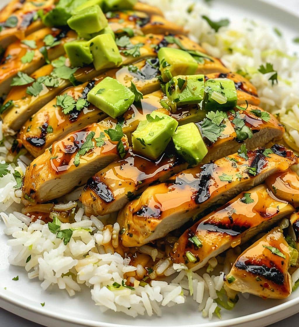 Honey Lime Chicken Avocado Rice - detail 1