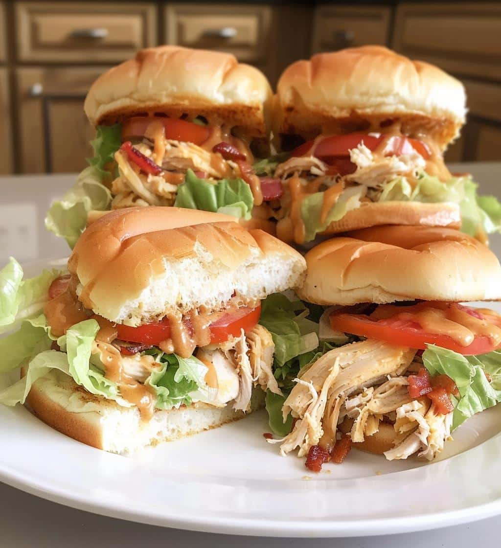 Honey Mustard BLT Chicken Sliders