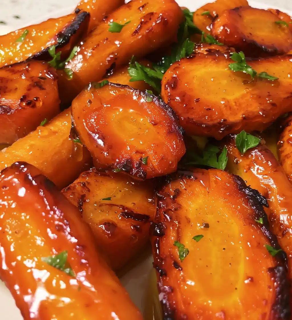 Honey glazed carrots - detail 1