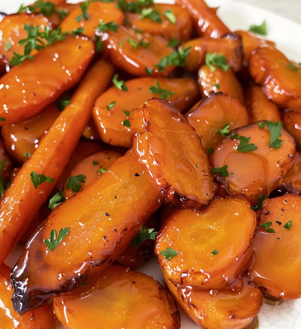 Honey glazed carrots