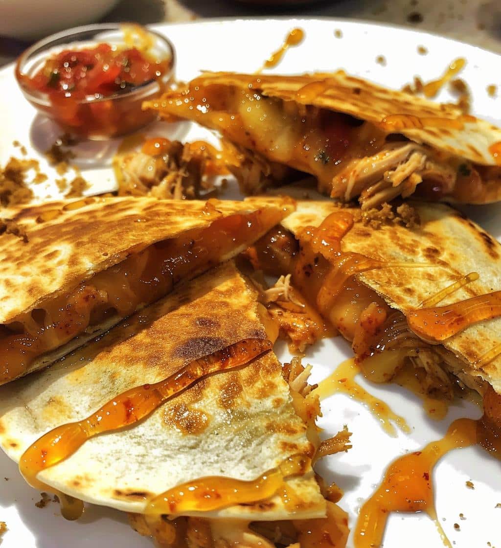 Hot Honey Chicken Quesadillas