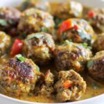 Jerk Meatballs in Coconut Curry