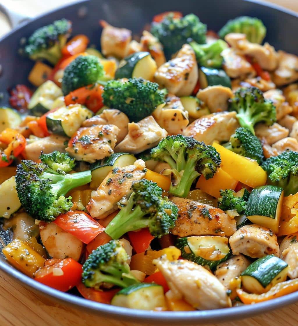 Lemon Garlic Chicken & Veggie Skillet - detail 1