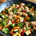 Lemon Garlic Chicken & Veggie Skillet