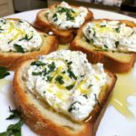 Lemon Herb Whipped Ricotta Toasts