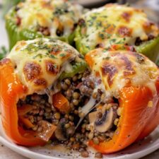 Lentil & Mushroom Stuffed Peppers: 7 Bold Flavor Bombs