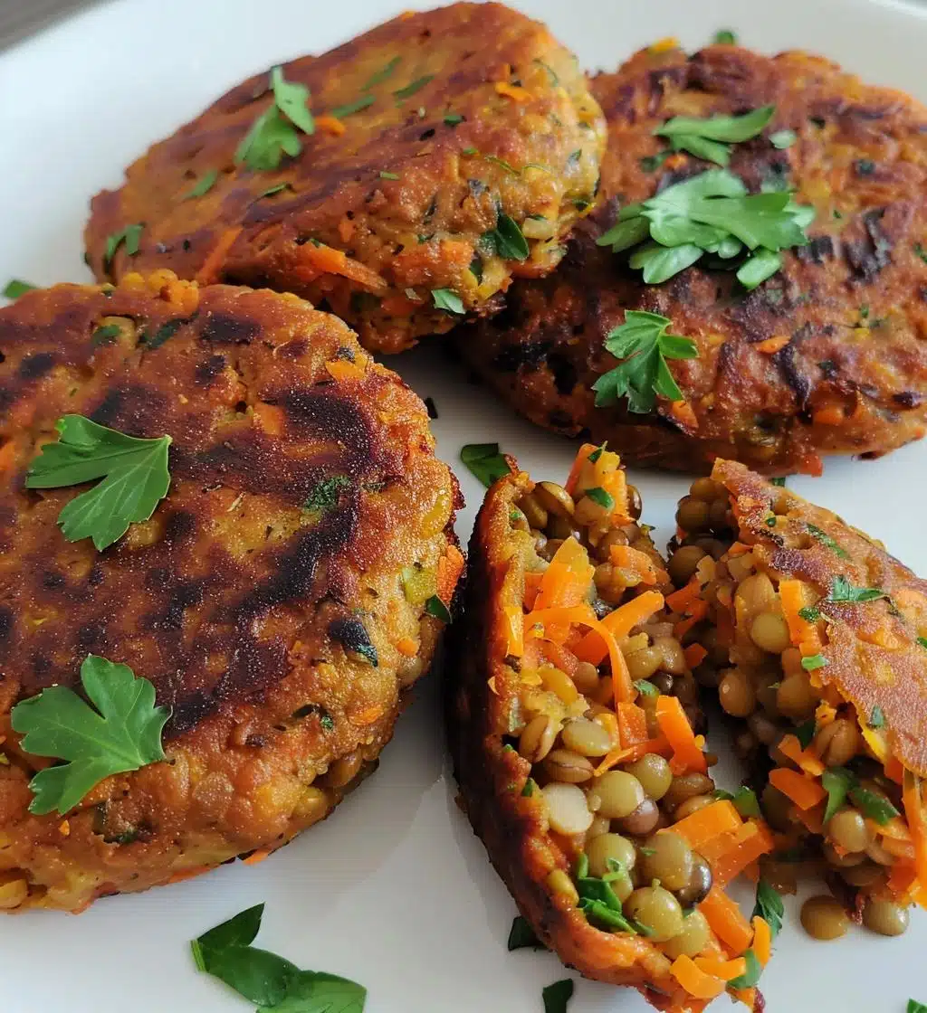 Lentil Patties (no flour) - detail 1