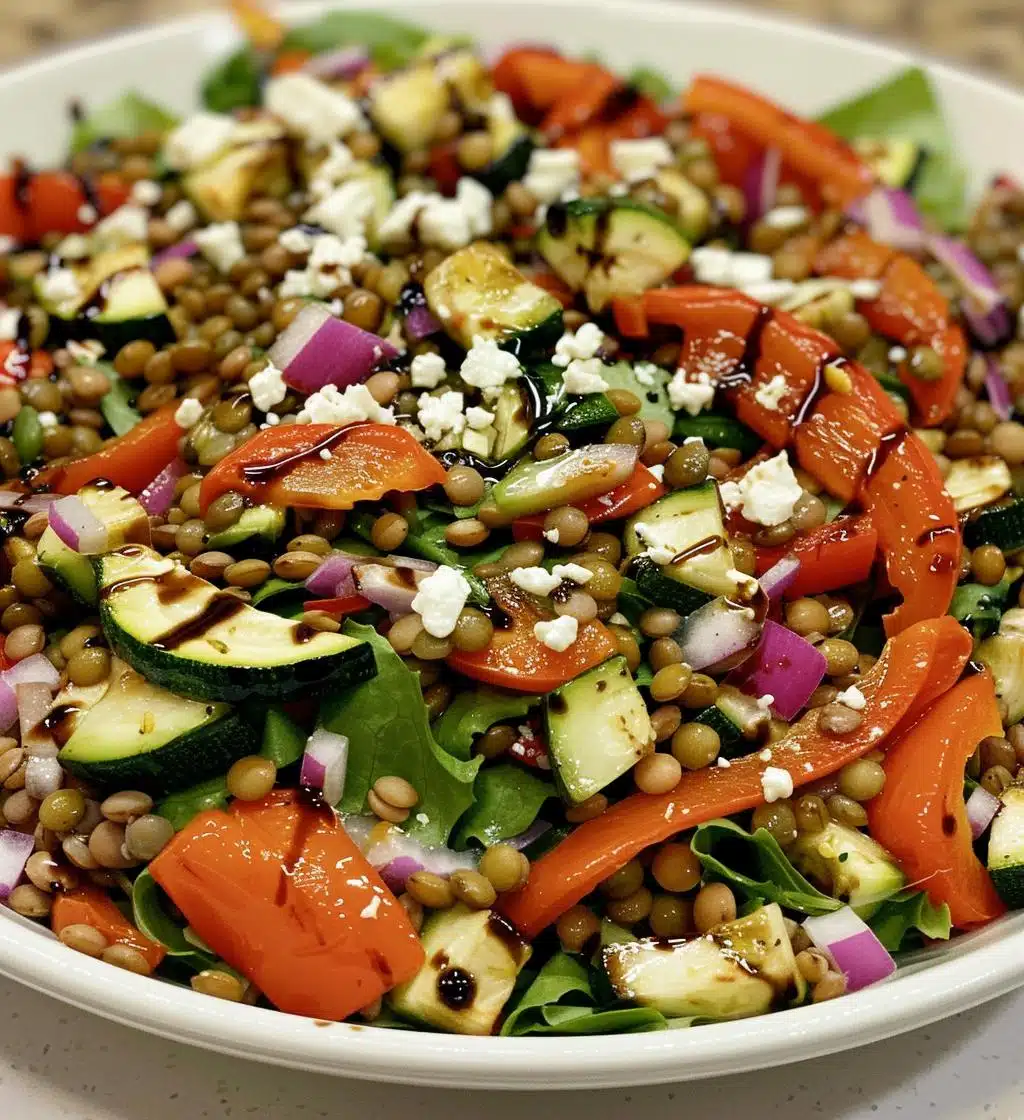 Lentil & Roasted Veggie Salad - detail 1