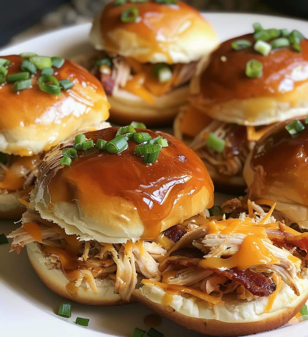Maple Chicken Bacon Sliders