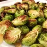 Maple roasted Brussels sprouts