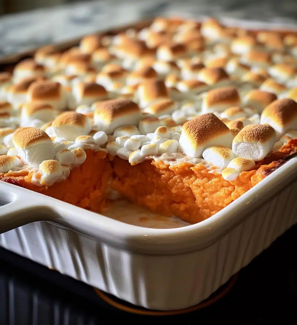 Marshmallow sweet potatoes - detail 1