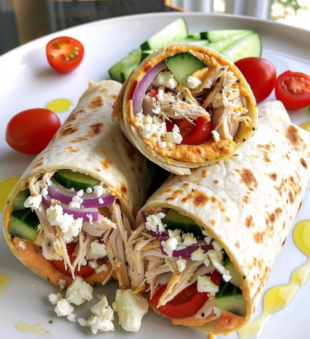 Mediterranean Chicken Wraps - detail 1