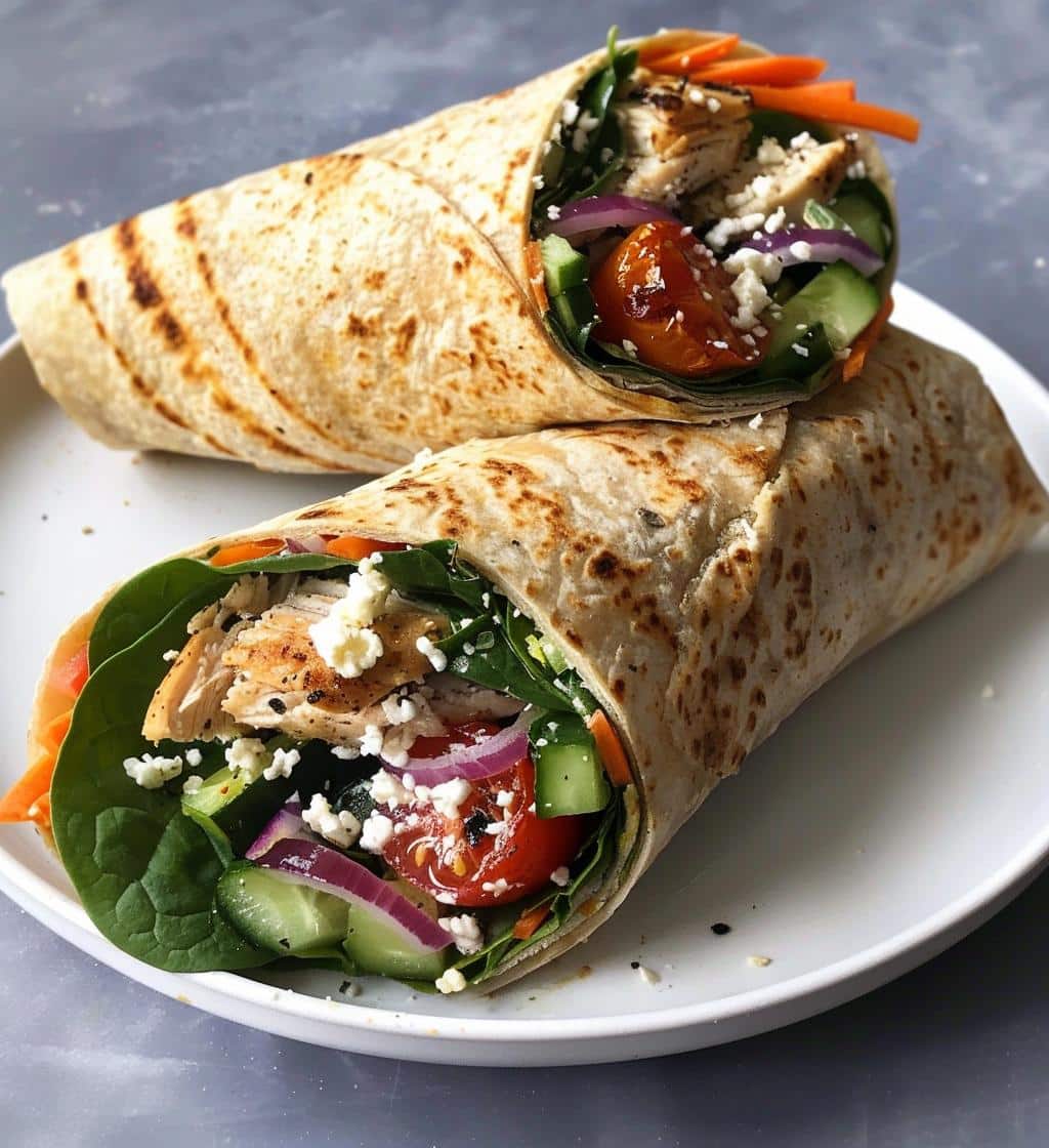 Mediterranean Chicken Wraps - detail 1